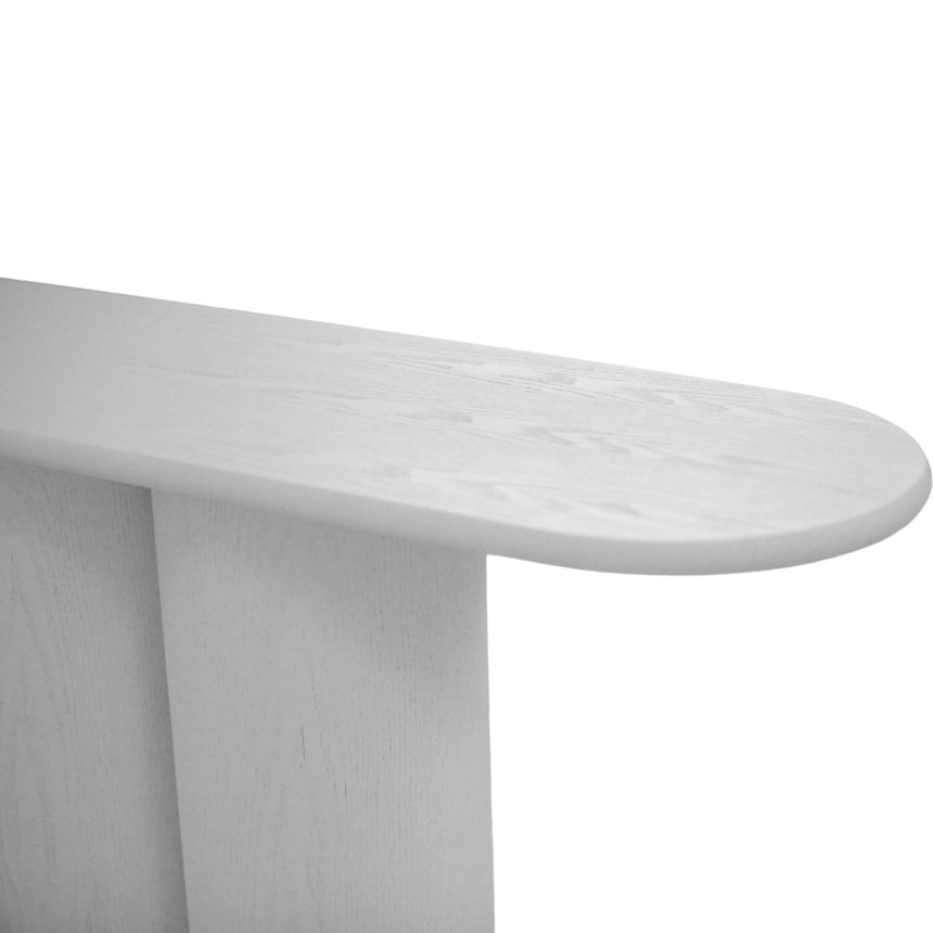 1.7m Console Table - Full White