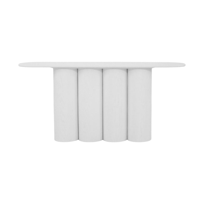 1.7m Console Table - Full White