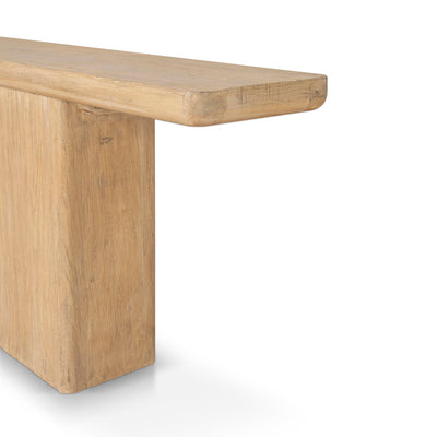 1.8m Elm Console Table - Natural