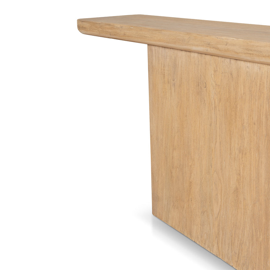 1.8m Elm Console Table - Natural