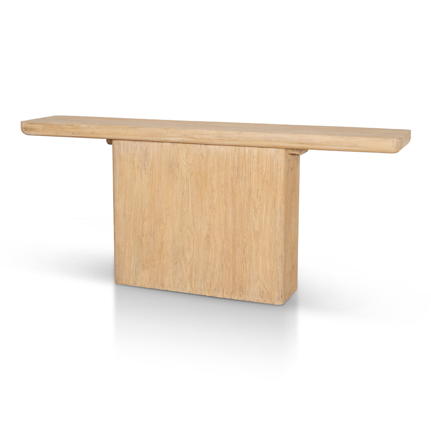 1.8m Elm Console Table - Natural