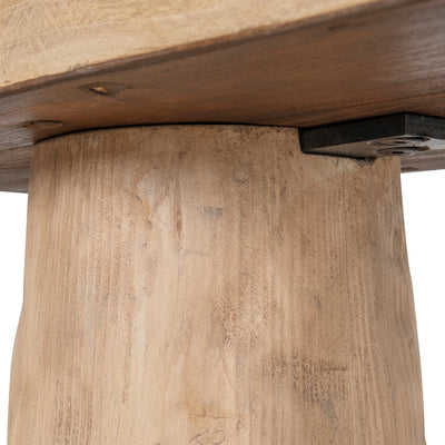 1.83m Elm Console Table - Natural