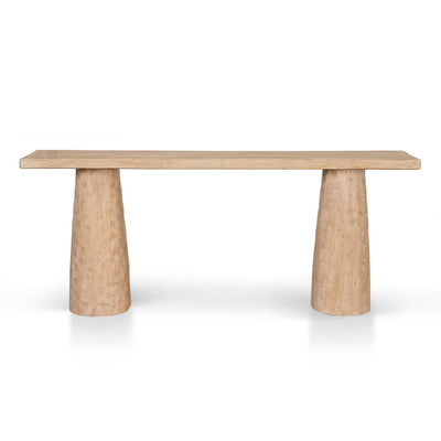 1.83m Elm Console Table - Natural