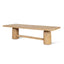 2.2m Elm Dining Table - Natural