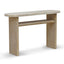 Travertine Marble 1.22m Console Table - White Wash