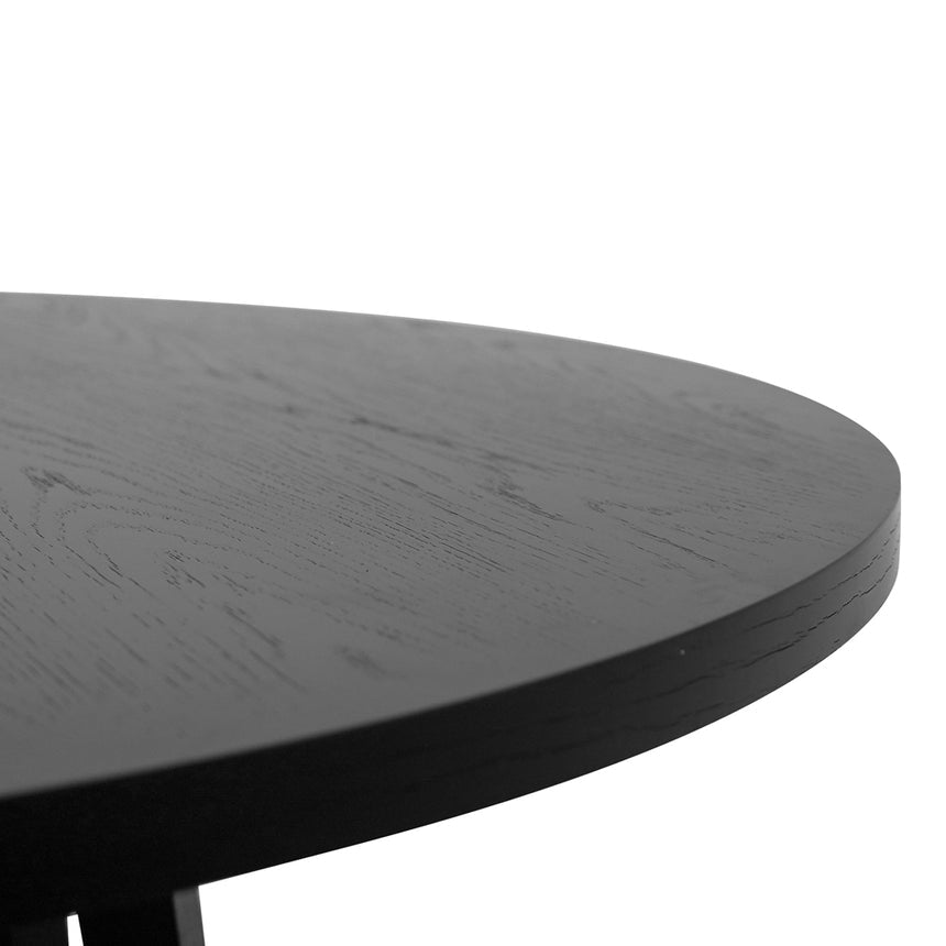 1.5m Round Dining Table - Full Black