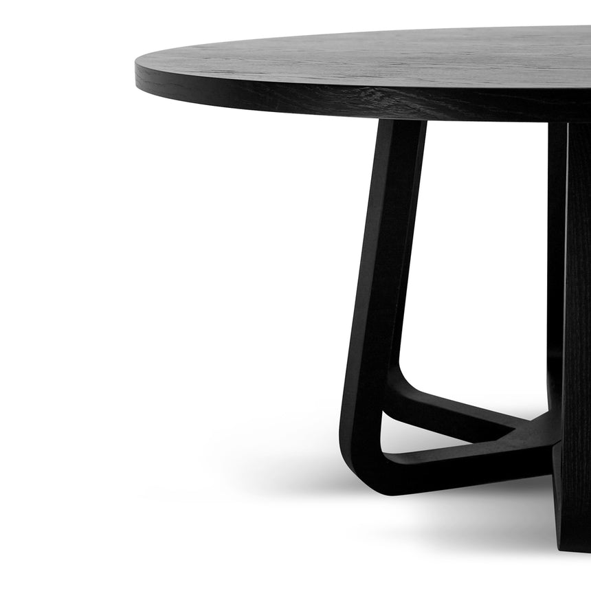 1.5m Round Dining Table - Full Black