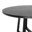 1.5m Round Dining Table - Full Black