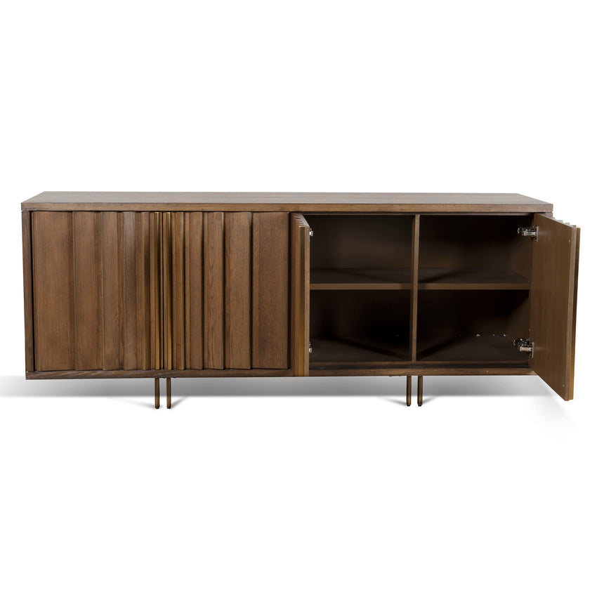 2m Buffet Unit - Caramel Oak