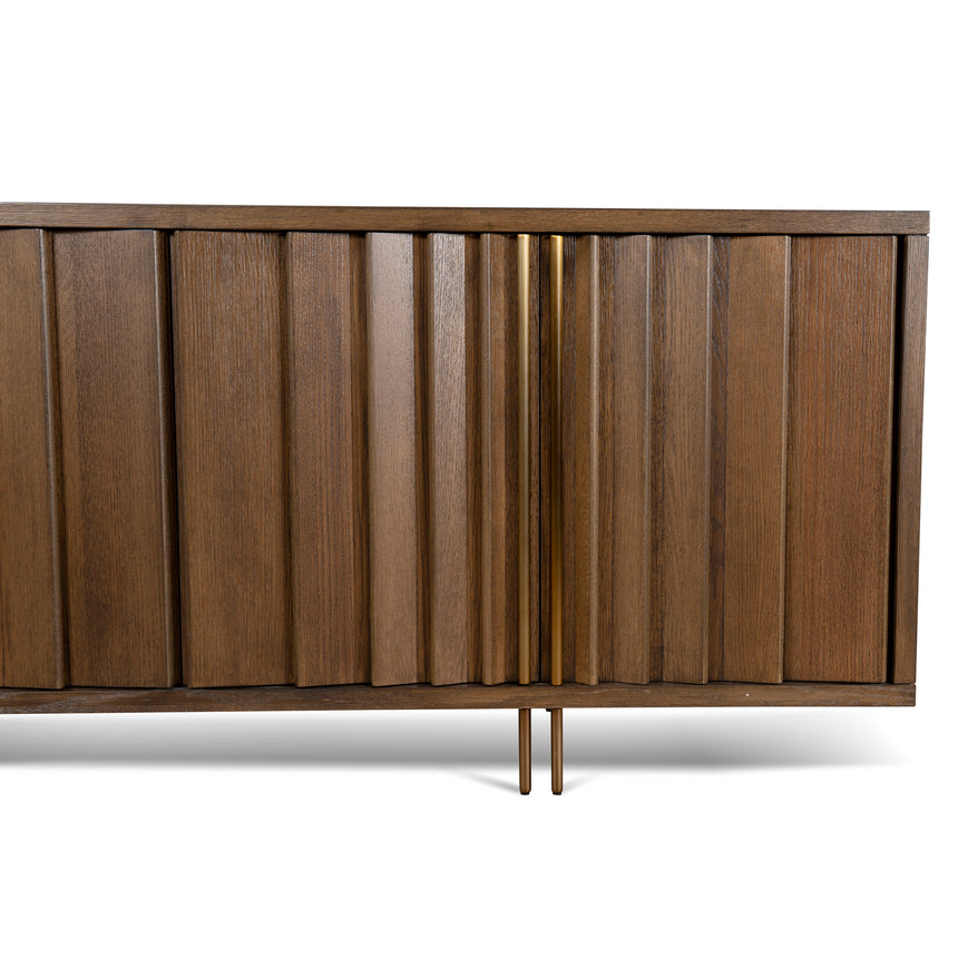 2m Buffet Unit - Caramel Oak