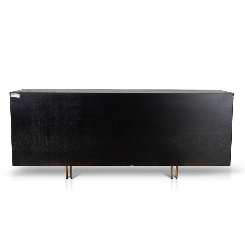 2m Buffet Unit - Textured Espresso Black