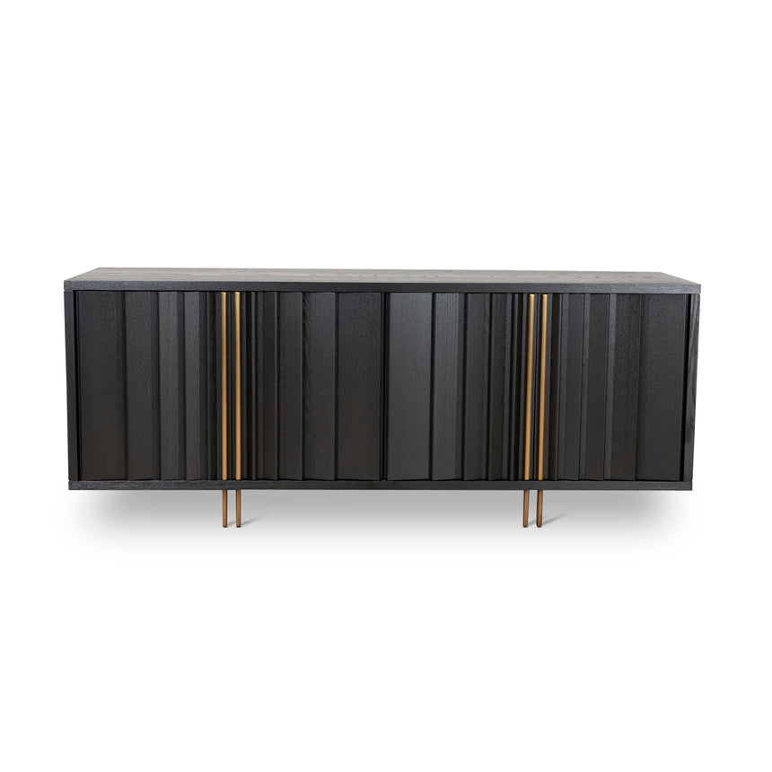 2m Buffet Unit - Textured Espresso Black