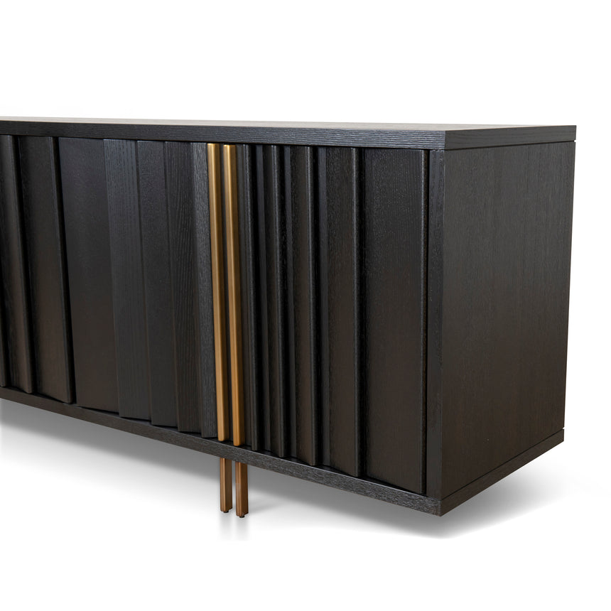 2m Buffet Unit - Textured Espresso Black