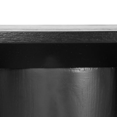 1.5m Console Table - Textured Espresso Black