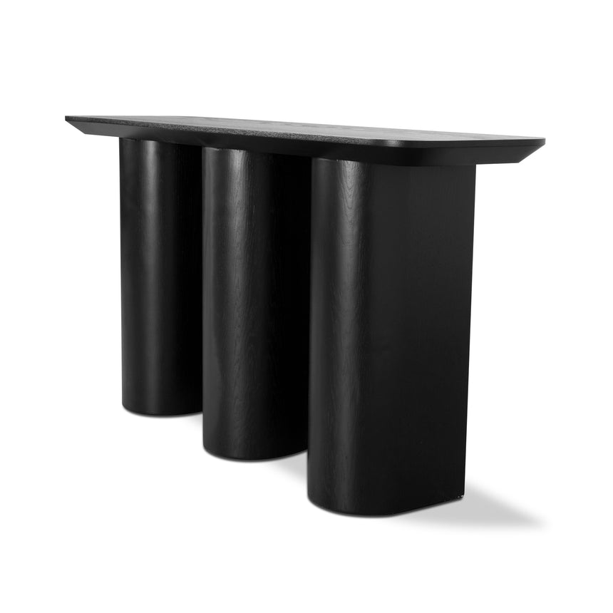 1.5m Console Table - Textured Espresso Black