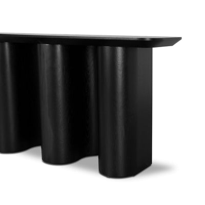 1.5m Console Table - Textured Espresso Black