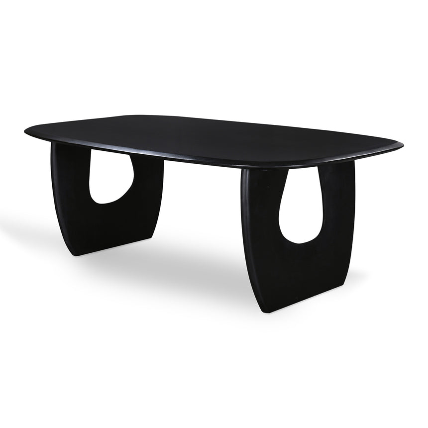 2.2m Dining Table - Full Black