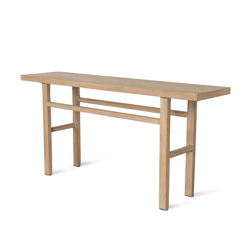 1.8m Elm Console Table - Natural