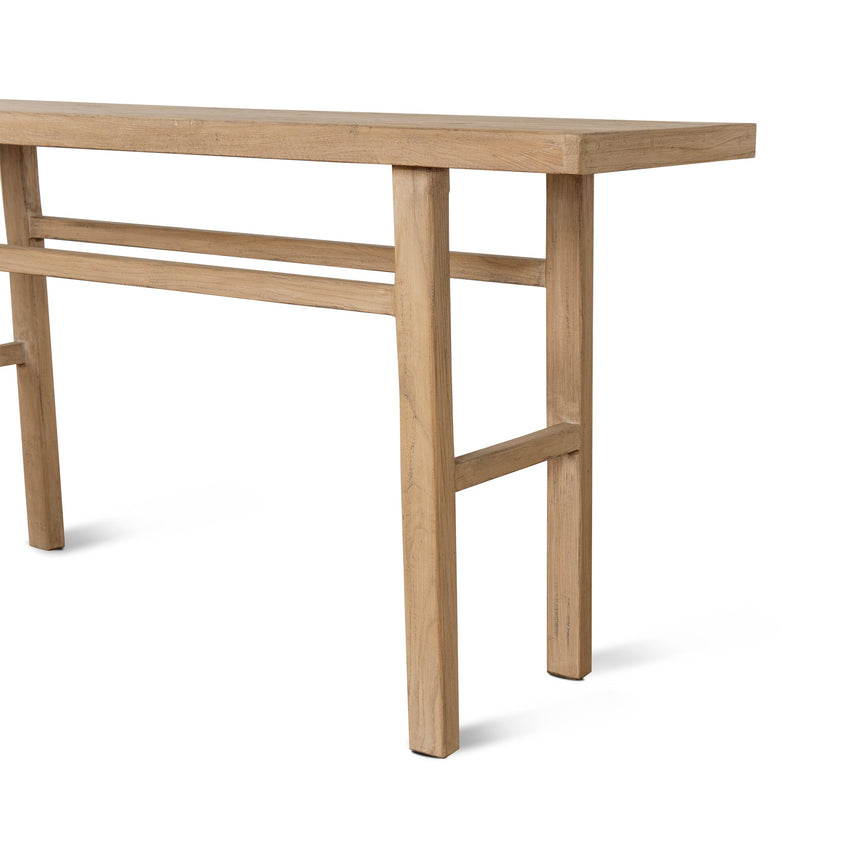 1.8m Elm Console Table - Natural