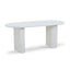 1.8m Oval Dining Table - White