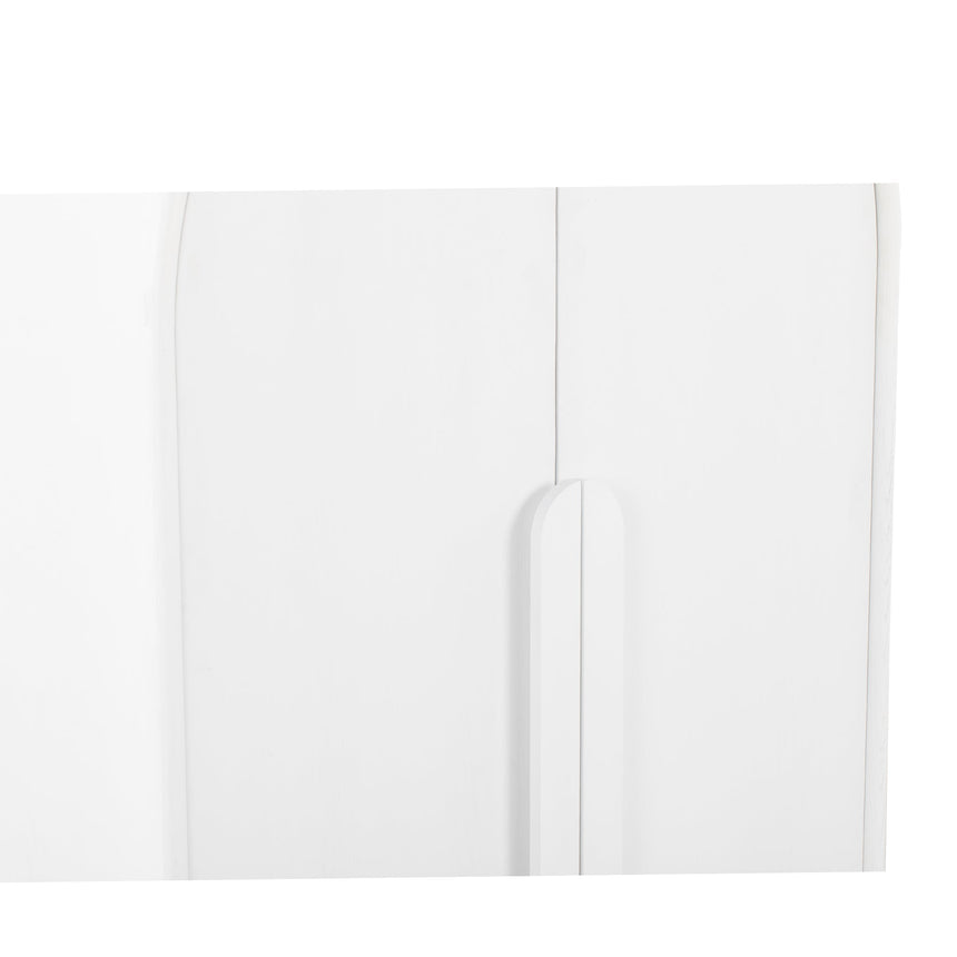 Ash Curve Cabinet - White