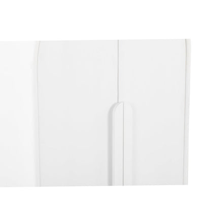 Ash Curve Cabinet - White