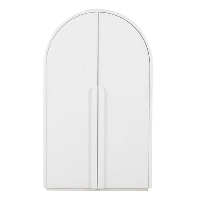 Ash Curve Cabinet - White