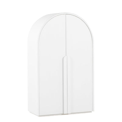 Ash Curve Cabinet - White