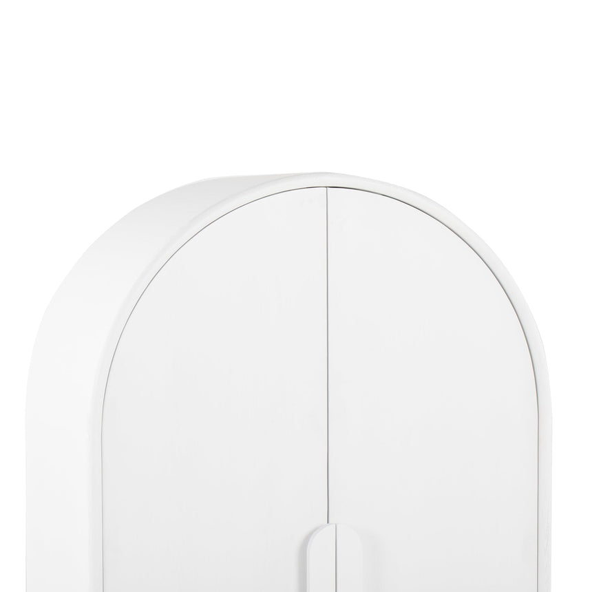 Ash Curve Cabinet - White