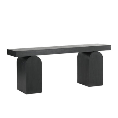 1.55m New Elm Console Table - Full Black