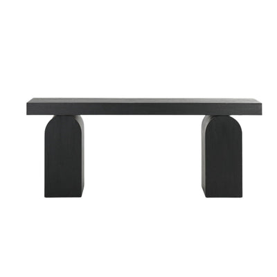 1.55m New Elm Console Table - Full Black