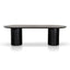 2.5m Wooden Dining Table - Black