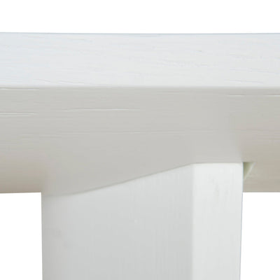 1.6m Console Table - White Oak