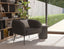 Amour Lounge Chair - Storm Grey - Brushed Matt Bronze Legs