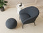 Solace Lounge Chair - Midnight Blue - Matt Black Legs