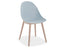 Pebble Chair Pale Blue with Shell Seat - Natural Beechwood Base