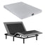 Double Bed Frame and Giselle Bedding Double Memory Foam Mattress Set, Electric Bed Base with Zero Gravity & 7 Zone Cooling Comfort for Back Pain Relief, Black & Grey,15cm Thickness