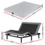 King Bed Frame and Giselle Bedding King Memory Foam Mattress Set, Electric Bed Base with Zero Gravity & 7 Zone Cooling Comfort for Back Pain Relief, Black & Grey, 15cm Thickness