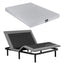Queen Bed Frame and Giselle Bedding Queen Memory Foam Mattress Set, Electric Bed Base with Zero Gravity & 7 Zone Cooling Comfort for Back Pain Relief, Black & Grey, 15cm Thickness
