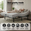 Queen Bed Frame and Giselle Bedding Queen Memory Foam Mattress Set, Electric Bed Base with Zero Gravity & 7 Zone Cooling Comfort for Back Pain Relief, Black & Grey, 15cm Thickness