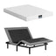 Double size bed frame & Giselle Bedding Double Mattress Combo, adjustable bed Base for Snoring Relief, Independent Head Foot Incline, Wireless Remote, Black,20cm Thickness