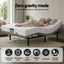 Double size bed frame & Giselle Bedding Double Mattress Combo, adjustable bed Base for Snoring Relief, Independent Head Foot Incline, Wireless Remote, Black,20cm Thickness