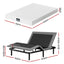 Queen size bed frame & Giselle Bedding Mattress Queen Combo, adjustable bed Base for Snoring Relief, Independent Head Foot Incline, Wireless Remote, Black,20cm Thickness
