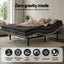 Double size bed frame with Giselle Bedding Double Mattress, adjustable bed Base Combo for Snoring Relief, Independent Head Foot Incline, Wireless Remote, Black,18cm Thickness