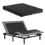 King size bed frame with Giselle Bedding King Mattress, adjustable bed Base Combo for Snoring Relief, Independent Head Foot Incline, Wireless Remote, Black,18cm Thickness