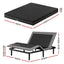 Queen size bed frame with Giselle Bedding Queen Mattress, adjustable bed Base Combo for Snoring Relief, Independent Head Foot Incline, Wireless Remote, Black,18cm Thickness