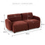 Marlo 2 Seater Sofa Wine