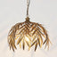 Leaves Ceiling Pendant Antique Brass