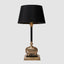 Sabu Elephant Table Lamp Base Antique Brass and Black- Base Only