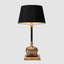 Sabu Elephant Table Lamp Base Antique Brass and Black- Base Only